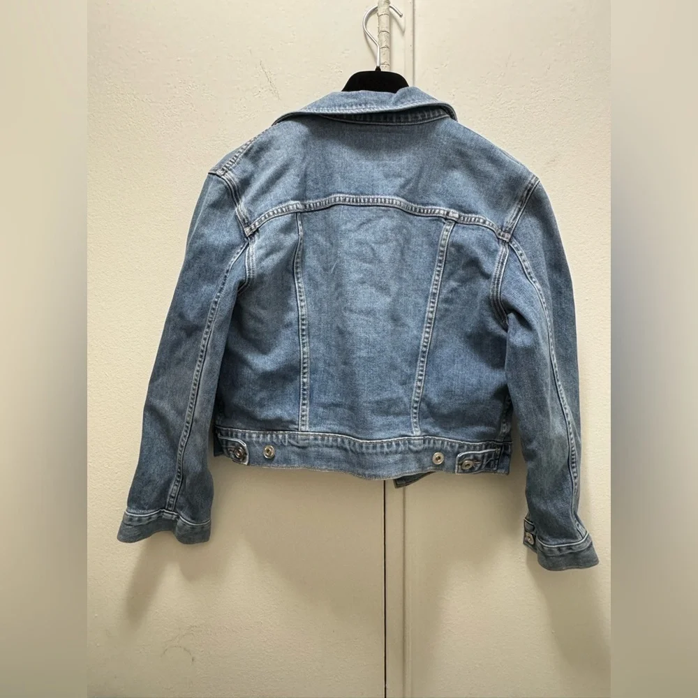 NWT $395 Proenza Schouler White Label Shrunken Denim Jacket large
